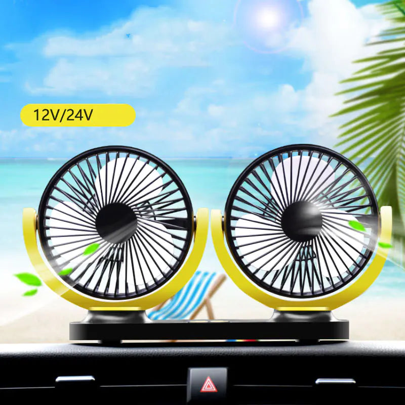 Ventilador USB para Coche de 12V/24V para Camiones Pesados