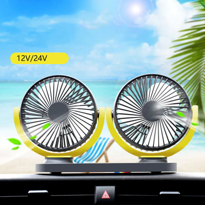 Ventilador USB para Coche de 12V/24V para Camiones Pesados