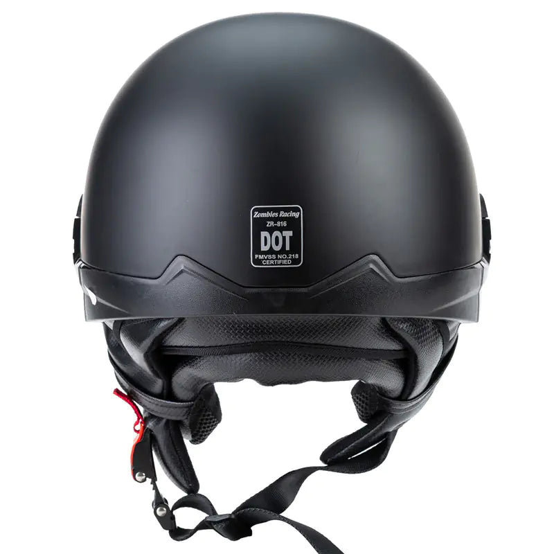 Casco de Motocicleta Harley Retro con Visor Incorporado